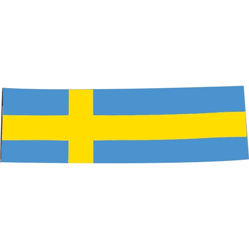 Julius-K9 Kardborremärke till Powerharness - Sverige (Stor 16x5 cm)