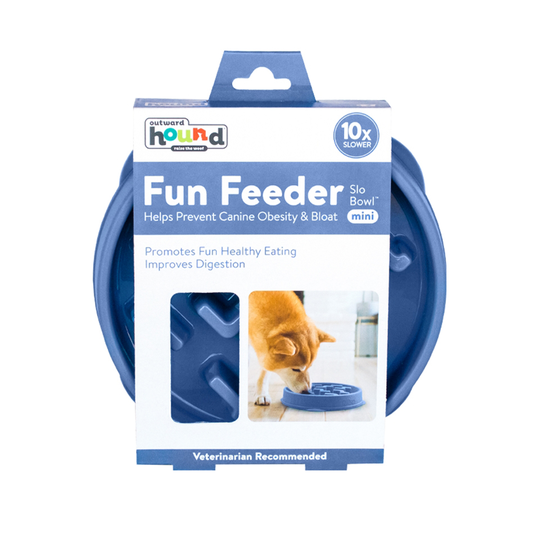Outward Hound OH Fun Feeder Matskål - Ljusblå (Mini)