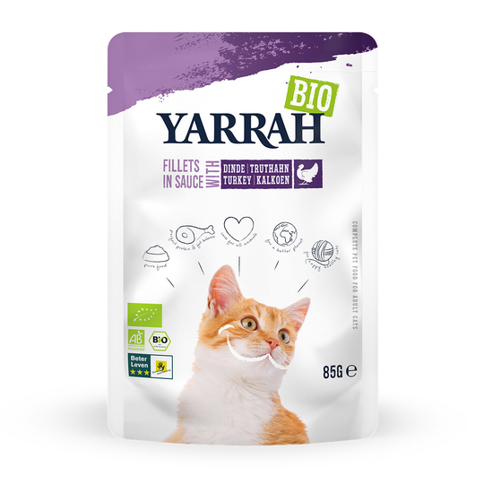 Yarrah Organic Filets in Sauce 14 x 85 g - Kalkon
