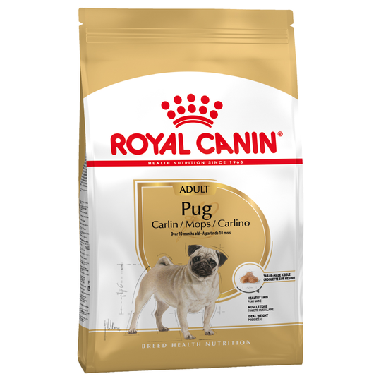 Ekonomipack: 2 eller 3 påsar Royal Canin Breed Adult - Pug Adult (2 x 3 kg)