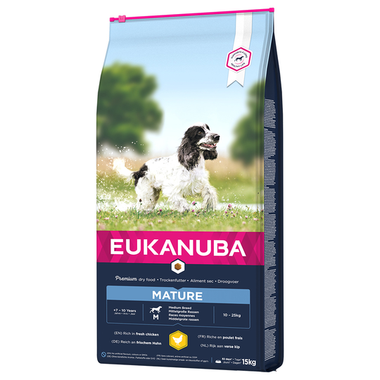 Eukanuba Thriving Mature Medium Breed Chicken - 15 kg