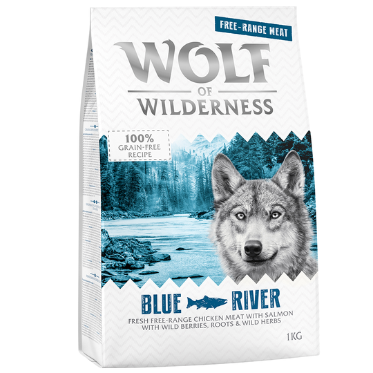 Wolf of Wilderness Adult Blue River - Free Range Chicken & Salmon - 5 x 1 kg