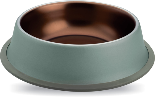 Zaara Mat-/Vattenskålar - Small Grey/Copper
