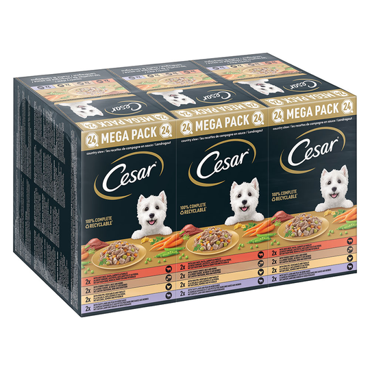 Megapack Cesar portionsform 24 x 150 g - Country Ragout
