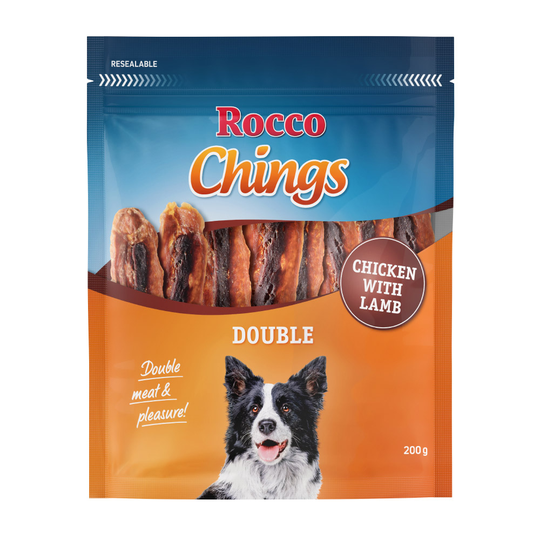 Ekonomipack: Rocco Chings Double Kyckling & lamm 4 x 200 g