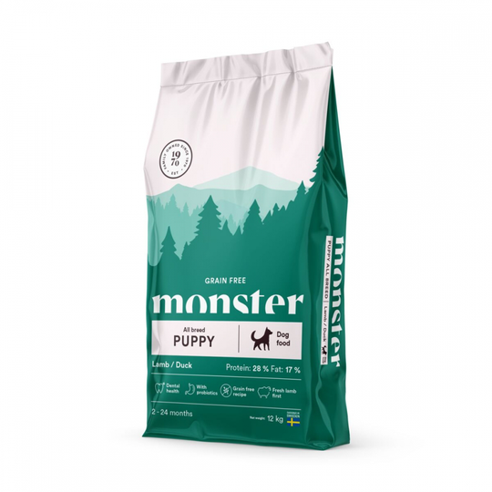 Monster Dog Puppy All Breed Grain Free Lamb & Duck (12 kg)