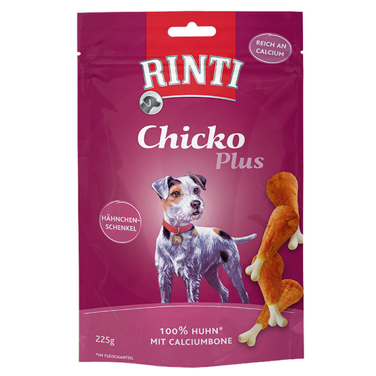 RINTI Extra Chicko Plus kycklinglår med kalcium - Ekonomipack: 3 x 225 g