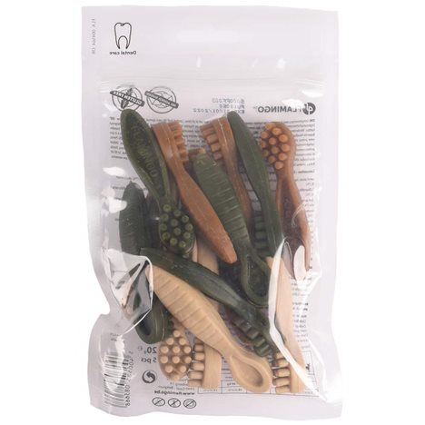 Karlie Flamingo Veggie Snack Hundgodis - Tandborste 15 stycken