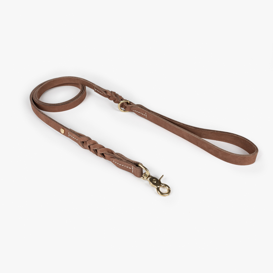 Hundkoppel Stockholm Läder Hazel 155 cm - Denjo Dogs L