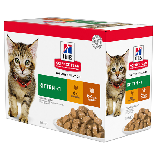 Hill's Science Plan Kitten 48 x 85 g- Poultry Selection