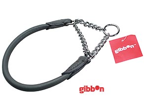Mjukt Rundsytt Halvstryp i Läder - Grått (45 cm)