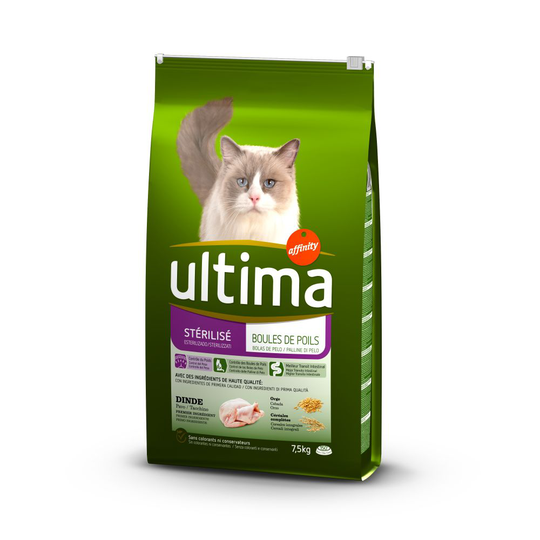 Ultima Cat Sterilized Hairball - 7,5 kg