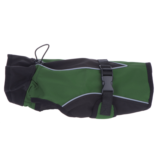Hundtäcke av softshell - ca 30 cm rygglängd grön