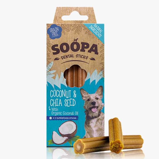 Dental Sticks Kokos Chiafrön 100 gram - Soopa
