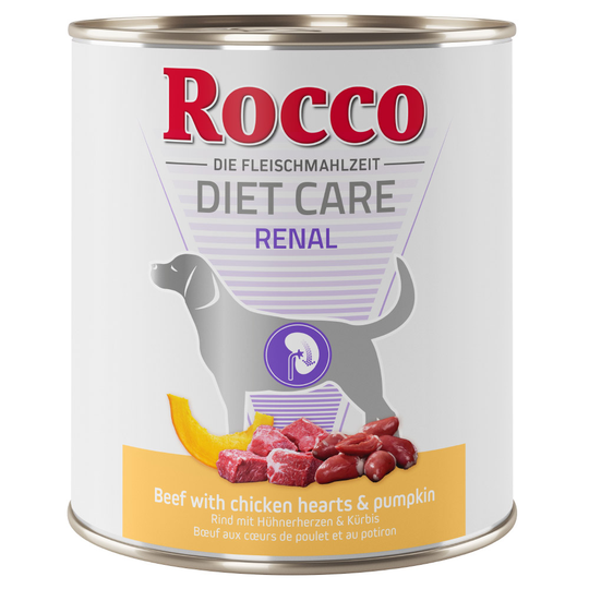 Rocco Diet Care Renal Beef, Chicken Heart & Pumpkin 800 g - Ekonomipack: 24 x 800 g