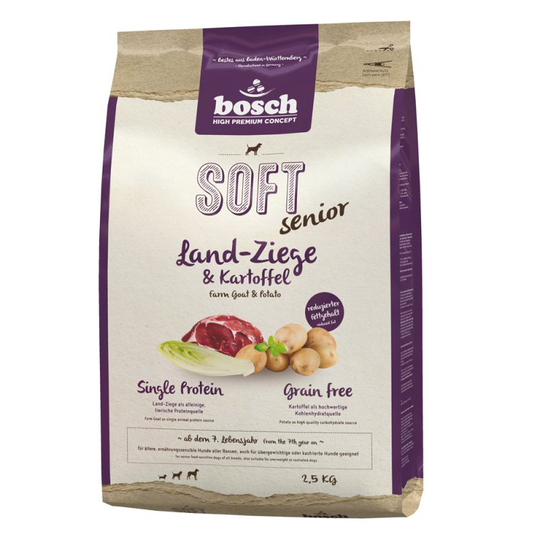 Ekonomipack: 2 respektive 3 påsar bosch till lågpris! - Soft Senior Getkött & potatis (3 x 2,5 kg)