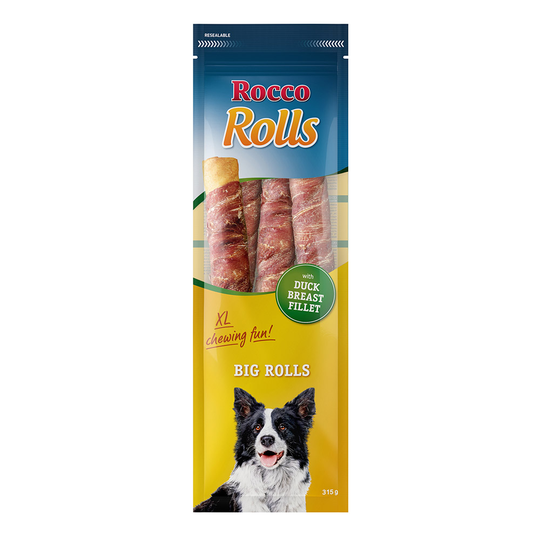 Ekonomipack: 3 / 6 x 315 g Rocco Big Rolls - 3 x 315g Ankbröstfilé