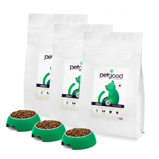 Petgood Adult Cat Insektsfoder 3x5 kg