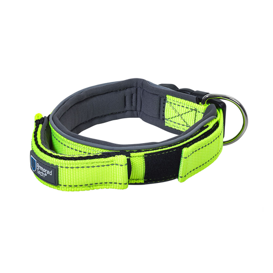 ArmoredTech Dog Control hundhalsband, neongrönt - Stl. XS: halsomfång 31-35 cm, bredd 30 mm