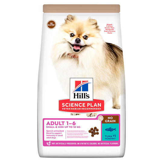 Hill's Science Plan Adult 1-6 No Grain Small & Mini Tuna - Ekonomipack: 2 x 6 kg