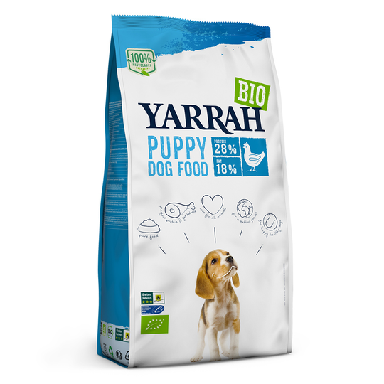 Yarrah Organic Puppy - Ekonomipack: 2 x 2 kg