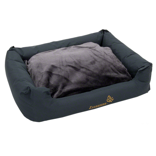 Sleepy Time Grey hundsäng med kudde - B 80 x D 65 x H 30 cm