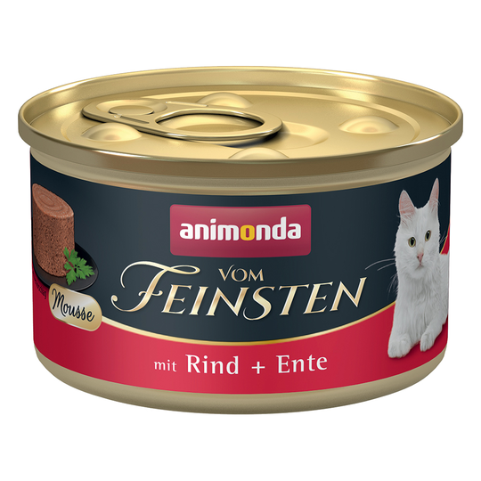 Animonda Vom Feinsten Adult 12 x 85 g - Nötkött + Anka