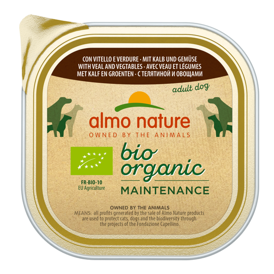Almo Nature BioOrganic Maintenance 27 x 300 g - Eko kalv & eko grönsaker