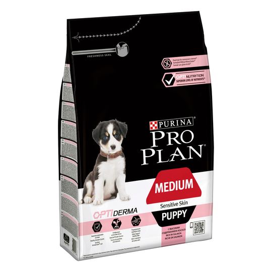 Medium Puppy OptiDerma Salmon - 3 kg