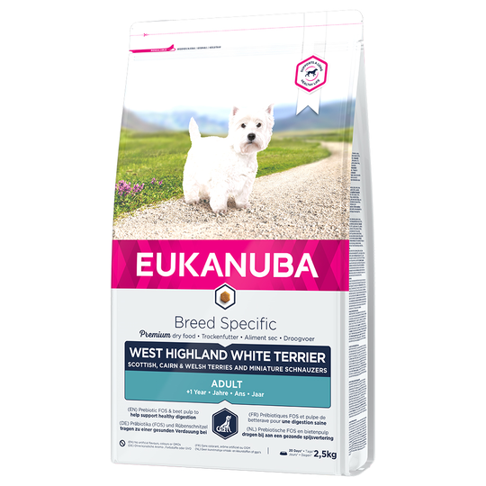 Eukanuba Adult Breed Specific torrfoder till sparpris! - West Highland White Terrier (2,5 kg)