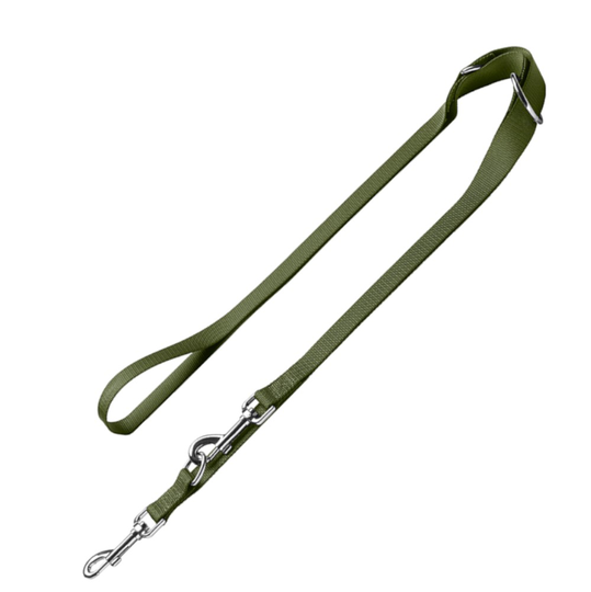 HUNTER London justerbart koppel, olivgrönt - 200 cm långt, 10 mm brett
