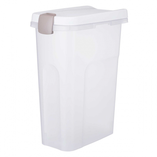 Trixie Fodertunna Transparent/Vit (15 l)