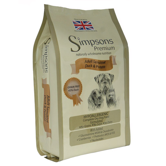 Simpsons Premium Adult Sensitive Duck & Potato - 12 kg
