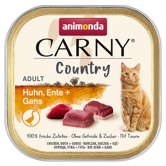 Animonda Carny Country Adult 32 x 100 g - Kyckling, anka & gås