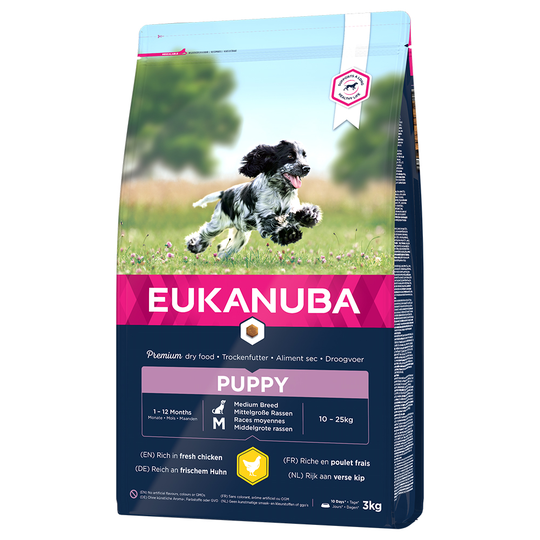 Eukanuba Puppy Medium Breed Chicken - Ekonomipack: 2 x 3 kg