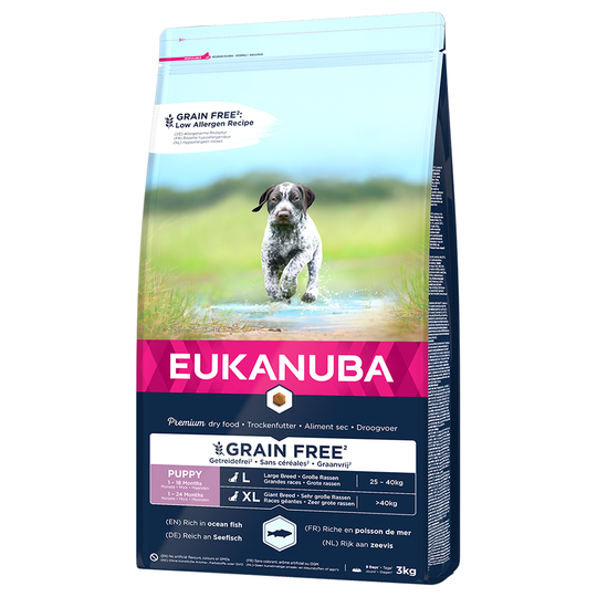 Eukanuba Grain Free Puppy Large Breed Salmon - Ekonomipack: 2 x 3 kg