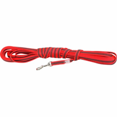 Julius-K9 Color & Gray® 14 mm Super-grip Koppel med handtag - Röd/10 m