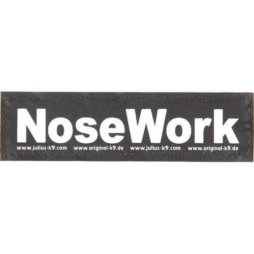 Julius-K9 Kardborremärke till Powerharness - NoseWork (Stor 16x5 cm)