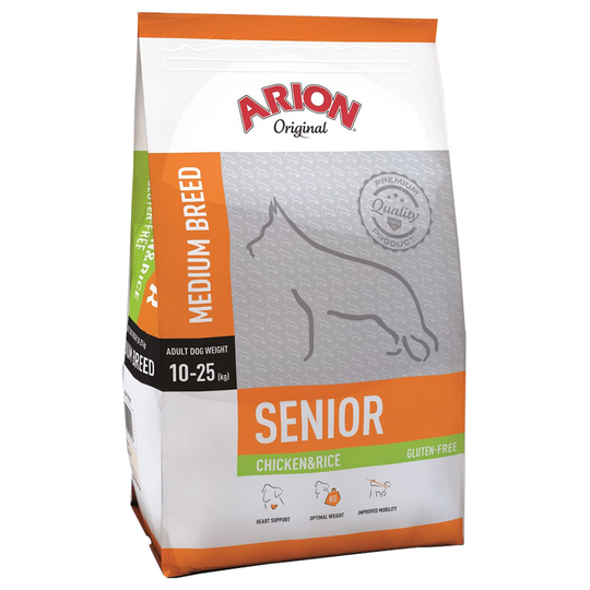 Arion Original Senior Medium Breed Chicken & Rice - Ekonomipack: 2 x 12 kg