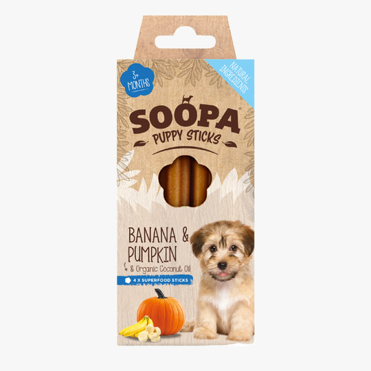 Dental Sticks Valp Banan Pumpa 100 gram - Soopa