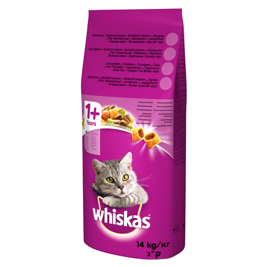 Ekonomipack: Whiskas torrfoder 1+ Kyckling - (2 x 14 kg)