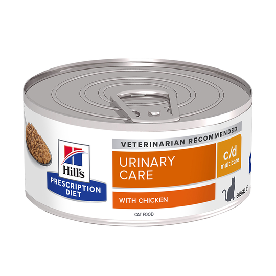 Ekonomipack: Hill's Prescription Diet Feline 48 x 156 g burkar - 156 g c/d Multicare i burk