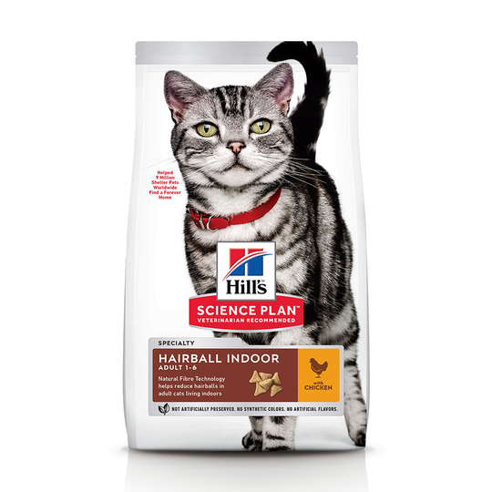 Hill's Science Plan Adult Hairball & Indoor Chicken Ekonomipack: 2 x 10 kg