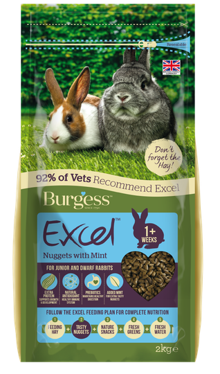 Excel Kaninfoder Mynta för Unga & Dvärgkaniner - 3 kg