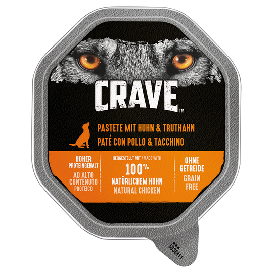 Crave Adult Dog Paté - 1 x 150 g Turkey & Chicken