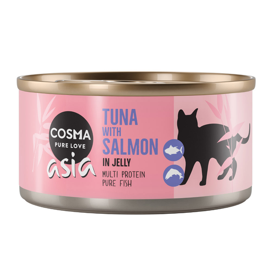 Cosma Asia in Jelly / Original in Jelly 6 x 170 g till sparpris! - Asia Tonfisk & lax
