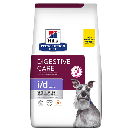 Hill's Prescription Diet i/d Low Fat Digestive Care Chicken hundfoder - Ekonomipack: 2 x 4 kg