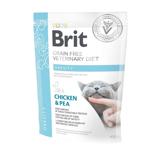 Brit Veterinary Diet Cat Obesity Grain Free (400 g)