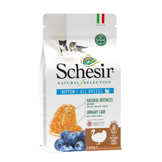 Schesir Natural Selection Kitten med kalkon - 1,4 kg