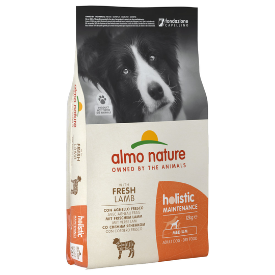 Almo Nature Holistic Adult Medium Lamm & ris - Ekonomipack: 2 x 12 kg